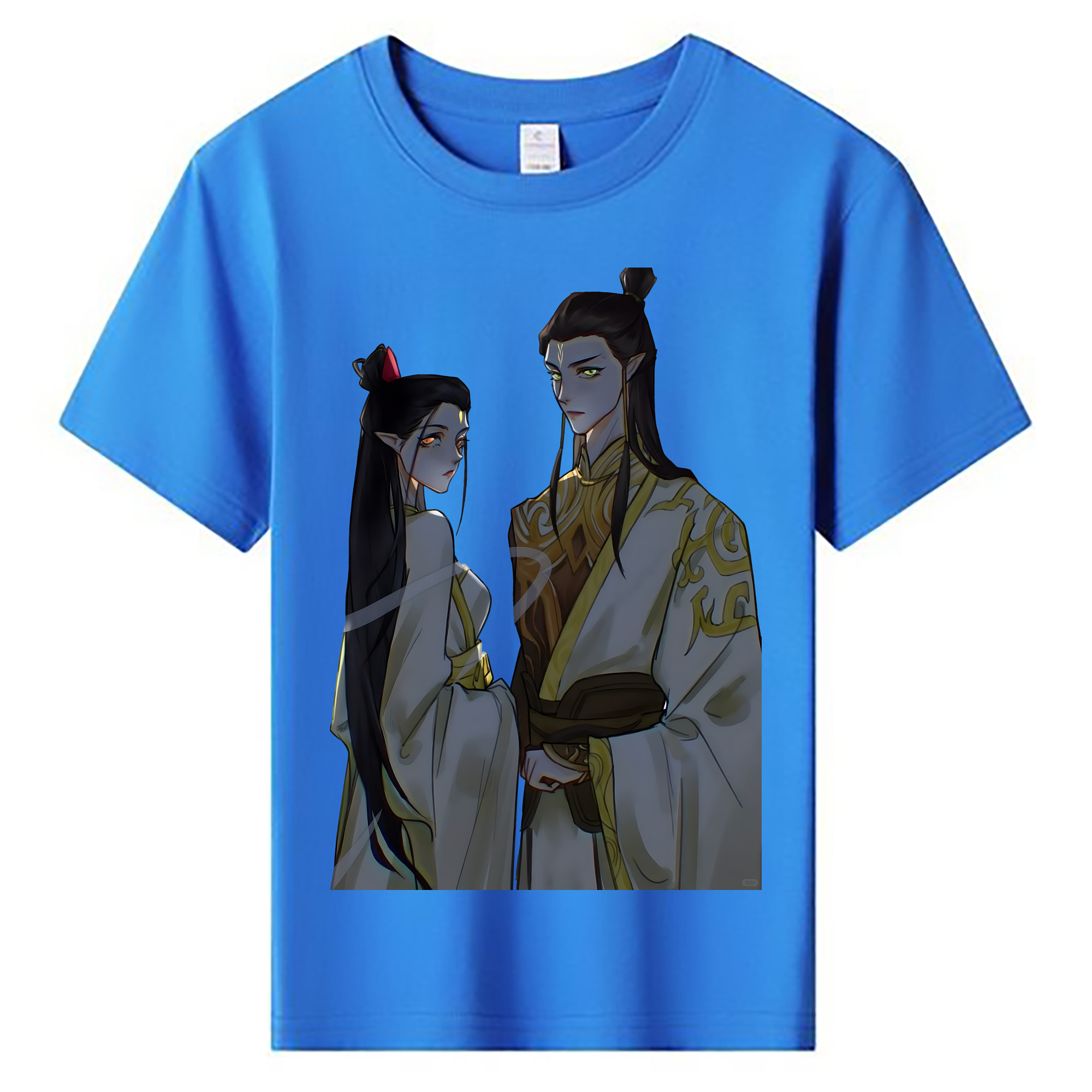 （画像用） Ne Zha 2 ナタ 魔童の大暴れ 綿100％キッズTシャツ（フロントプリント）